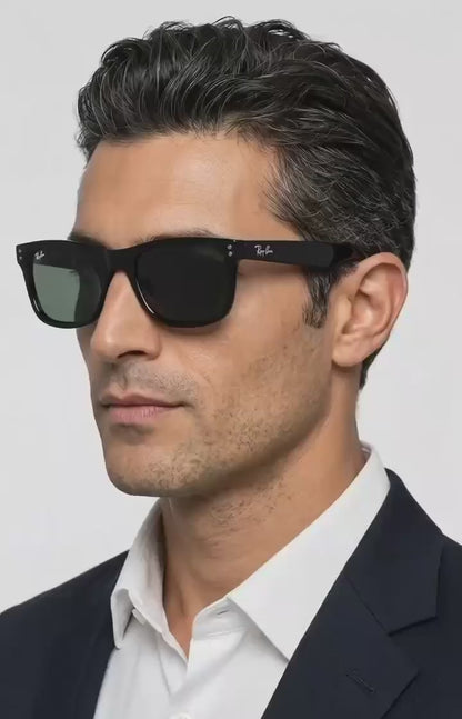 RAYBAN REVERSE SHINE BLACK SUNGLASSES