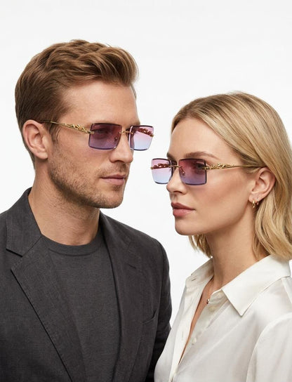 CARTIER GOLD PINK DC SUNGLASSES