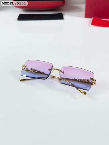 CARTIER GOLD PINK DC SUNGLASSES