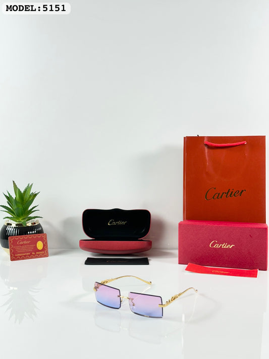 CARTIER GOLD PINK DC SUNGLASSES