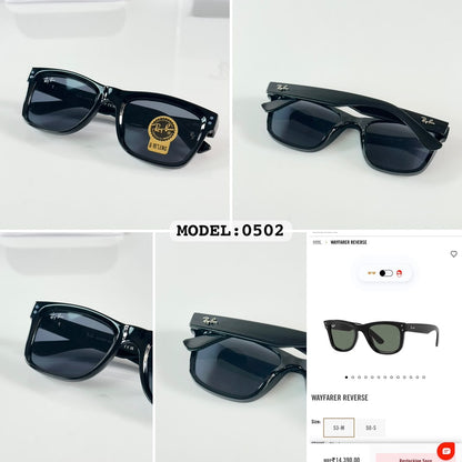 RAYBAN REVERSE SHINE BLACK SUNGLASSES
